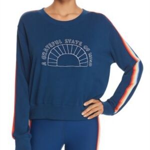 Spiritual Gangster Grateful Rainbow Stripe Sweatshirt